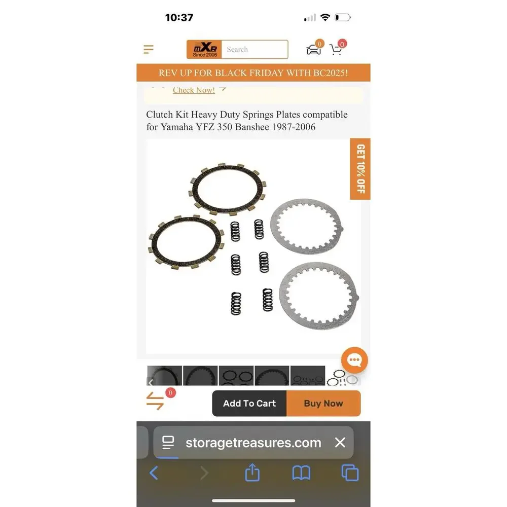 Maxpeedingrods Clutch Kit Heavy Duty Springs Plates For Yamaha YFZ 350 Banshee